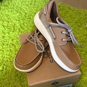Sperry Kids - Fairwater Plushwave Tan Boat Shoes